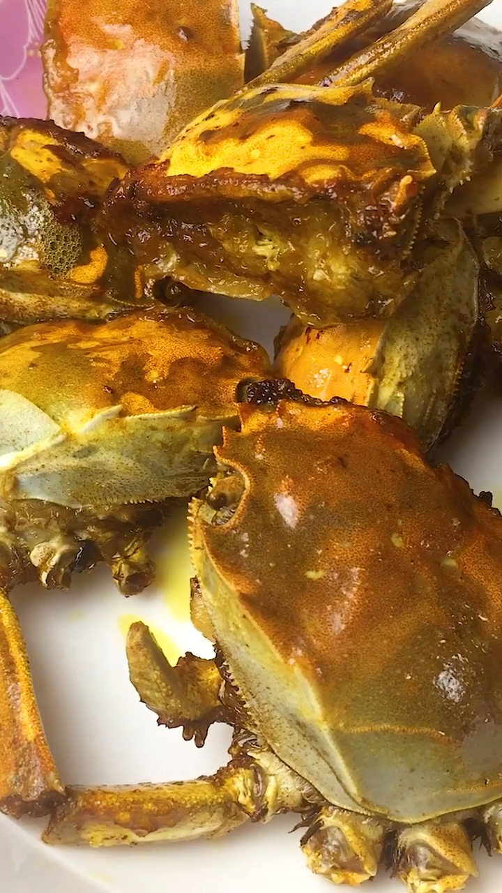 食神大pk#香煎大闸蟹这样做,真的很好吃