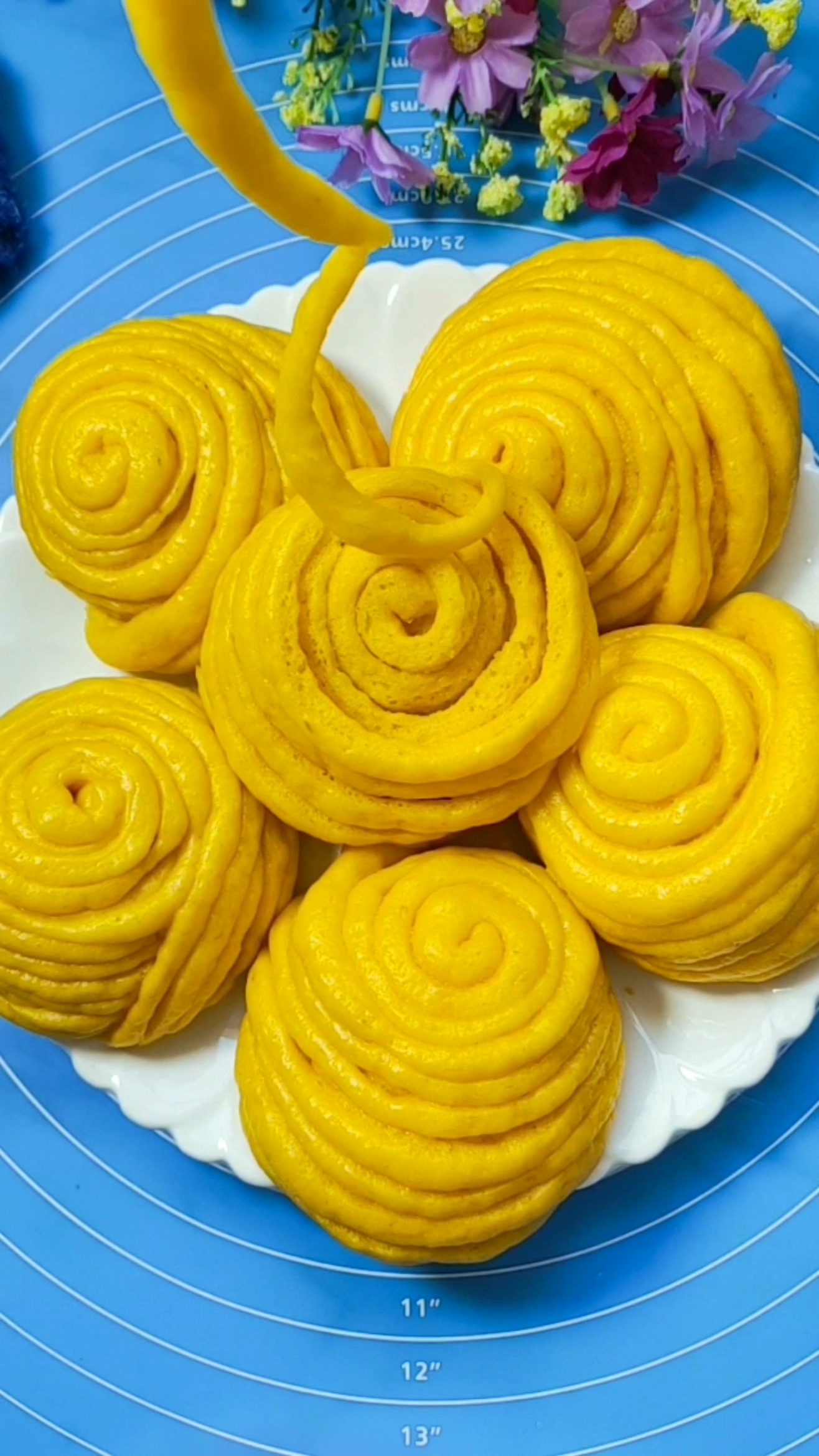 美食#金丝花卷做法,丝丝分明好看又好吃!