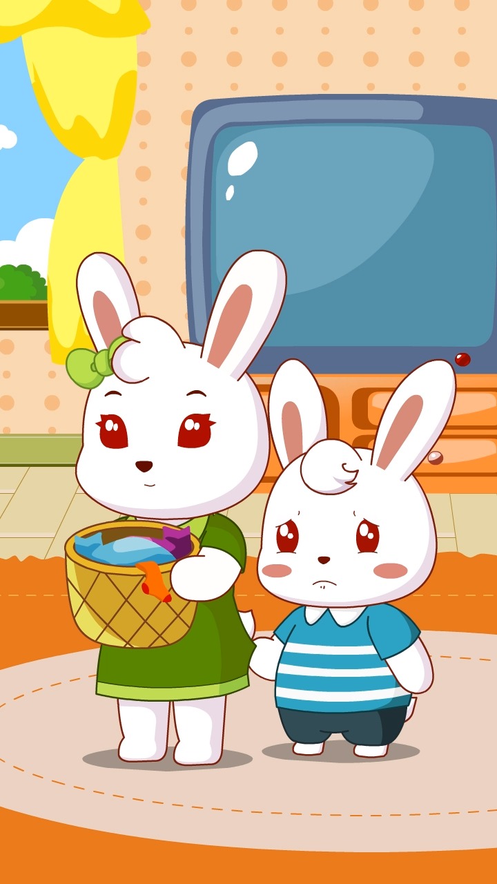 搞笑动漫#兔小贝和妈妈讨价还价,要看五集动画片!过程好委屈!