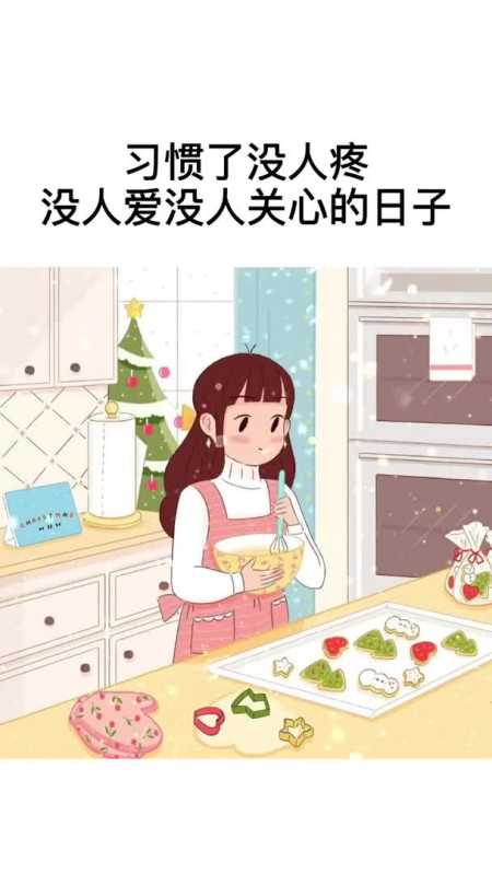 习惯了没人疼没人爱没人关心的日子,累了自己扛,痛了自己揉,流泪了