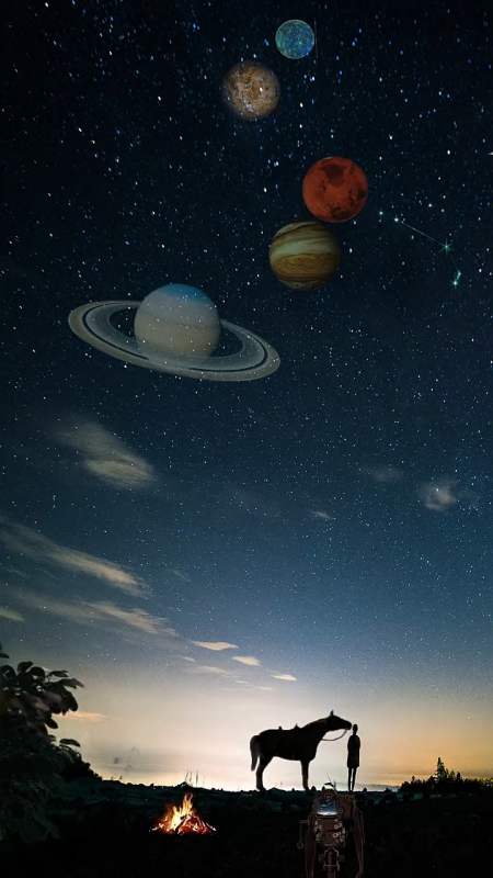 今晚金木水火土五星齐现夜空四十年一遇的奇观天象,五星连珠天气好都