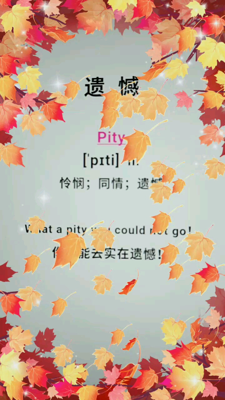 好物推荐实在遗憾用英语怎么说呢