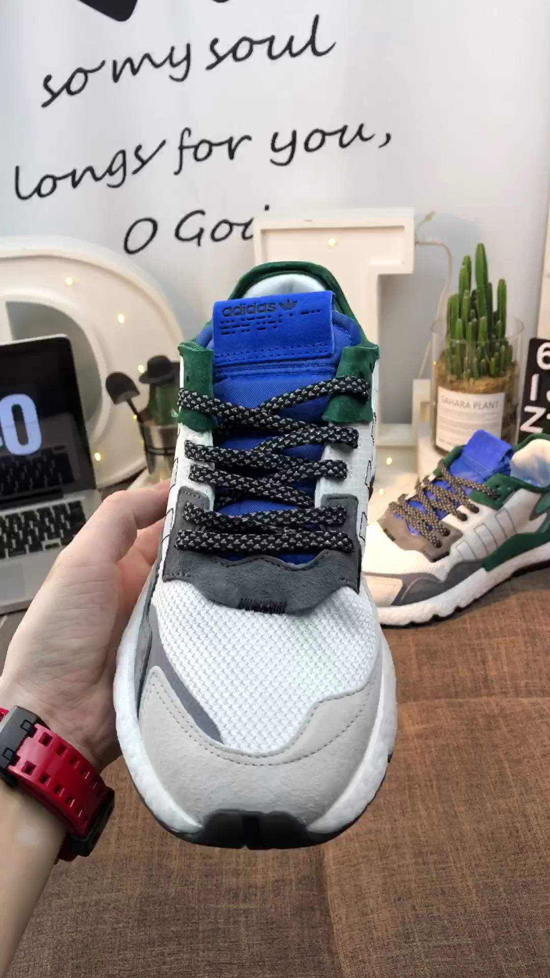 三叶草夜行者3m反光eqt夏季男女透气舒适休闲鞋跑步鞋运动鞋 情侣鞋