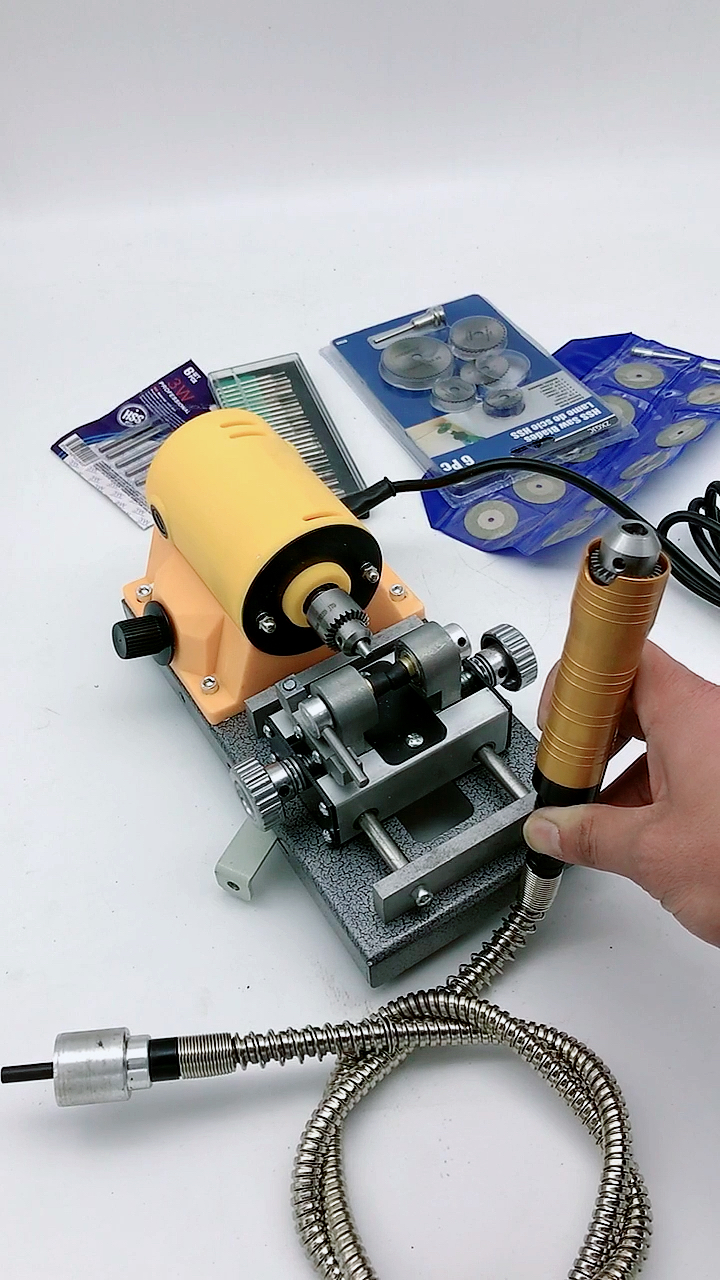 自制大功率小型圆珠佛珠打孔机