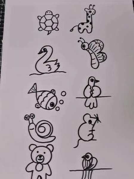 数字0123456789画小动物一起来画吧简笔画简笔画教程