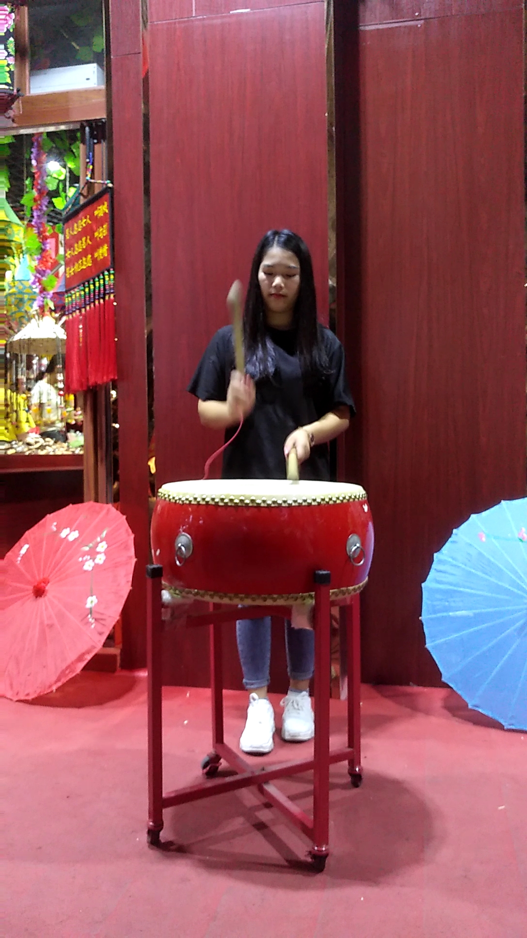 音为有你#击鼓美女