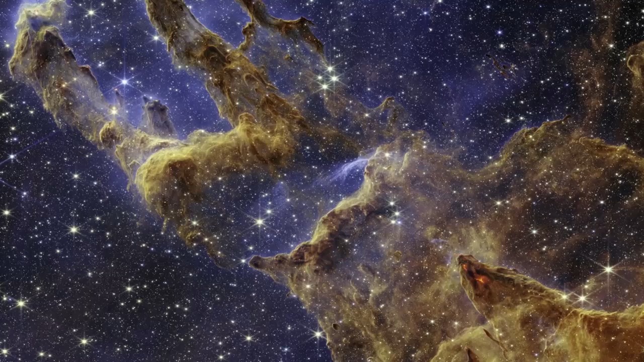 天文#再看鹰状星云之美,宇宙真壮观,不是吗?