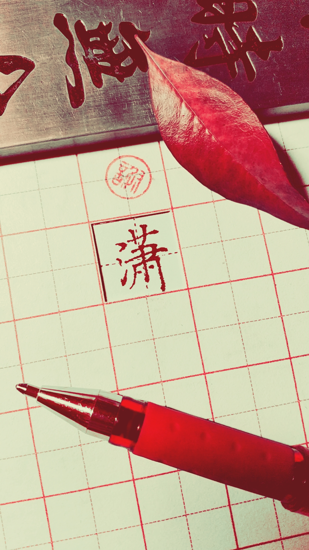 全民书法秀#常用楷书7000字之 "潇"字的练习-度小视