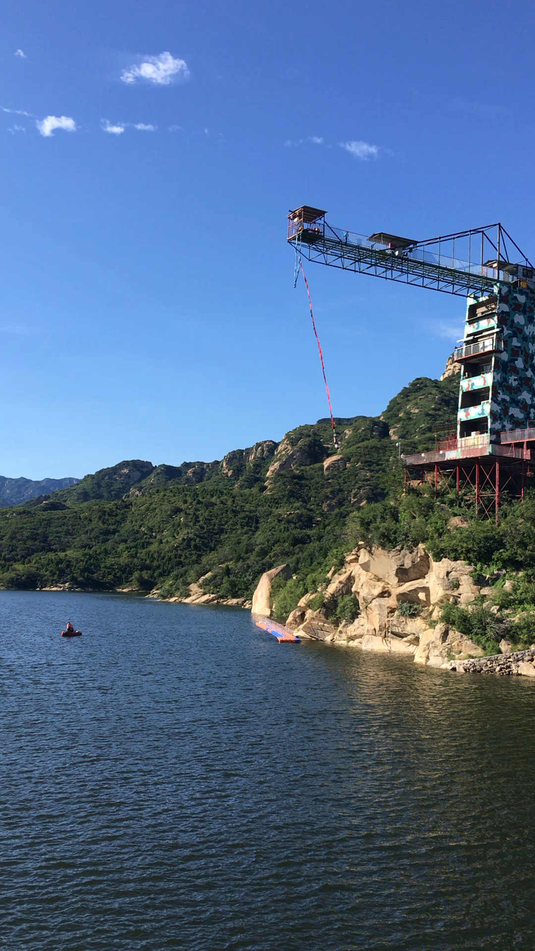 北京青龙峡蹦极