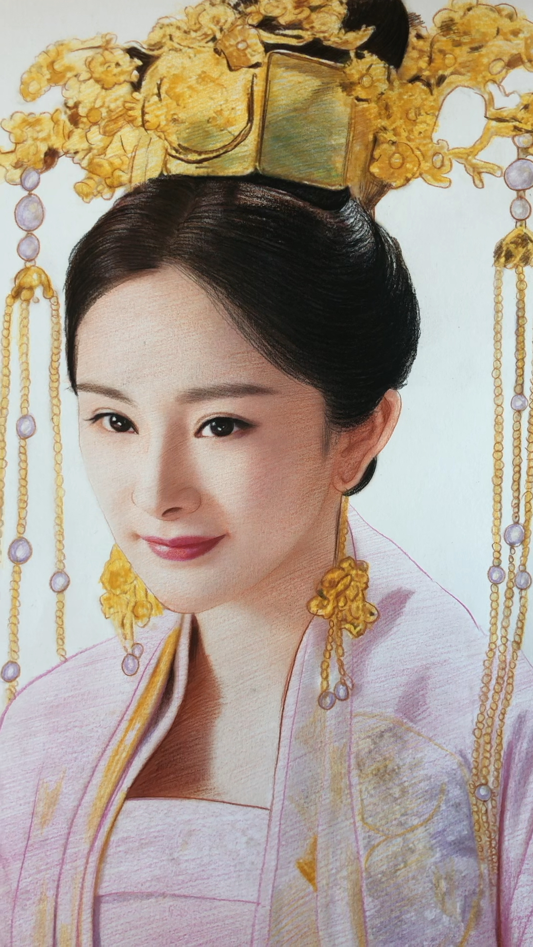 彩铅画明星真人图片