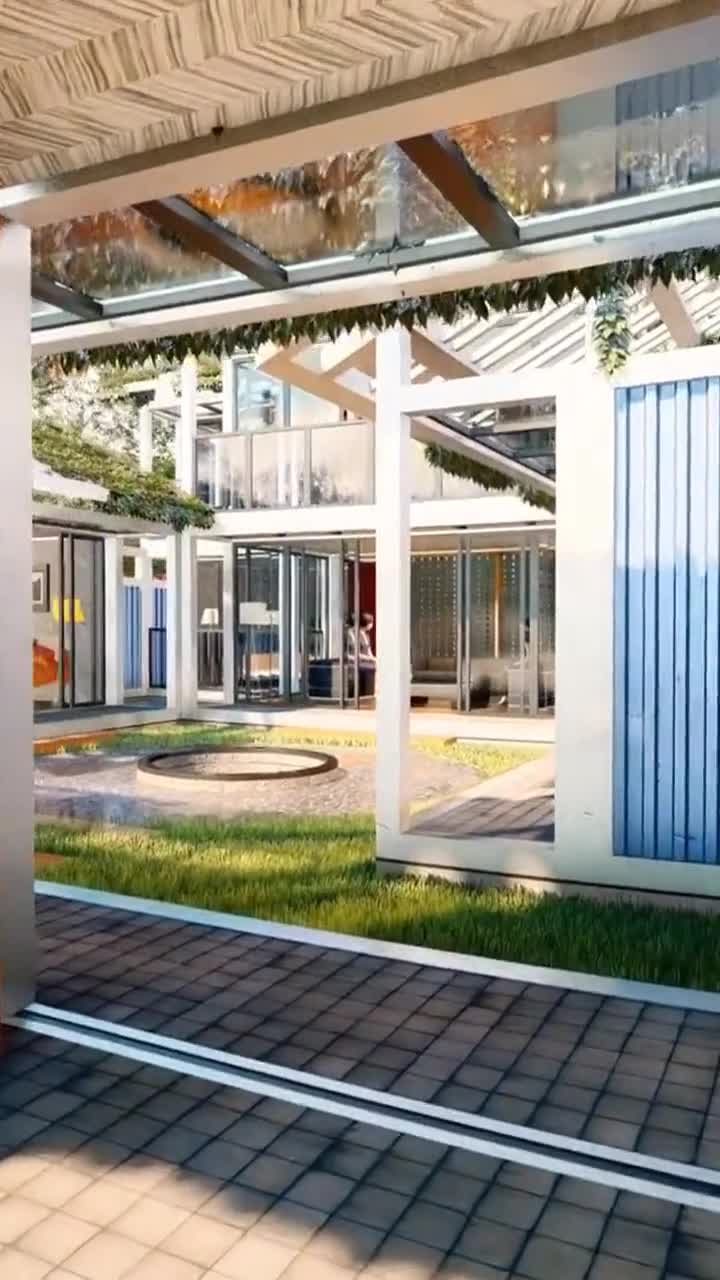 用集装箱建四合院做民宿,你想住进去吗