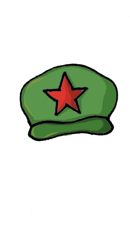 10秒画变变变之五角星变军帽-度小视