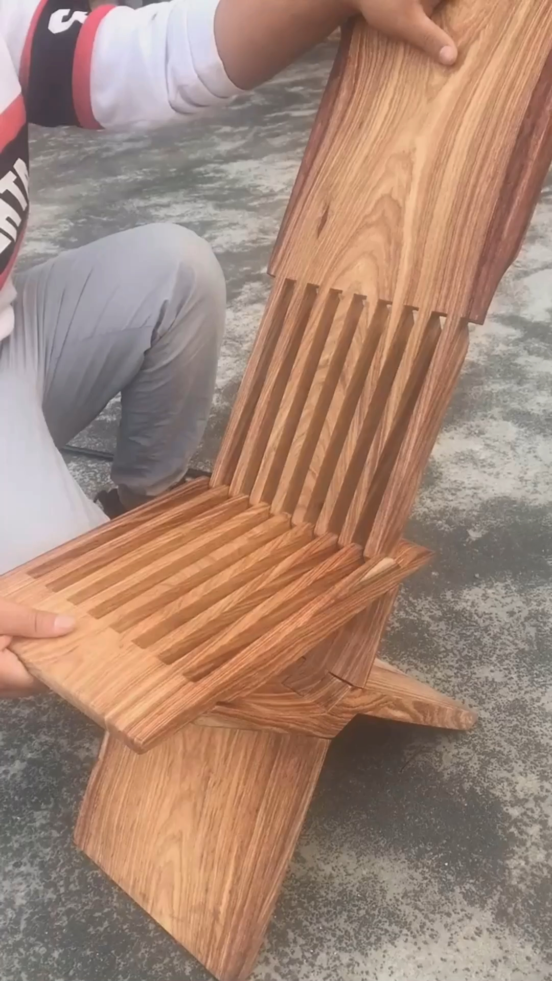 寻找最牛手艺人#折叠鲁班椅