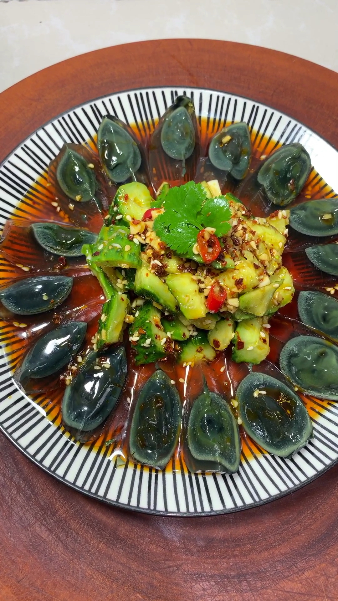 名嚼美食#青瓜皮蛋教程