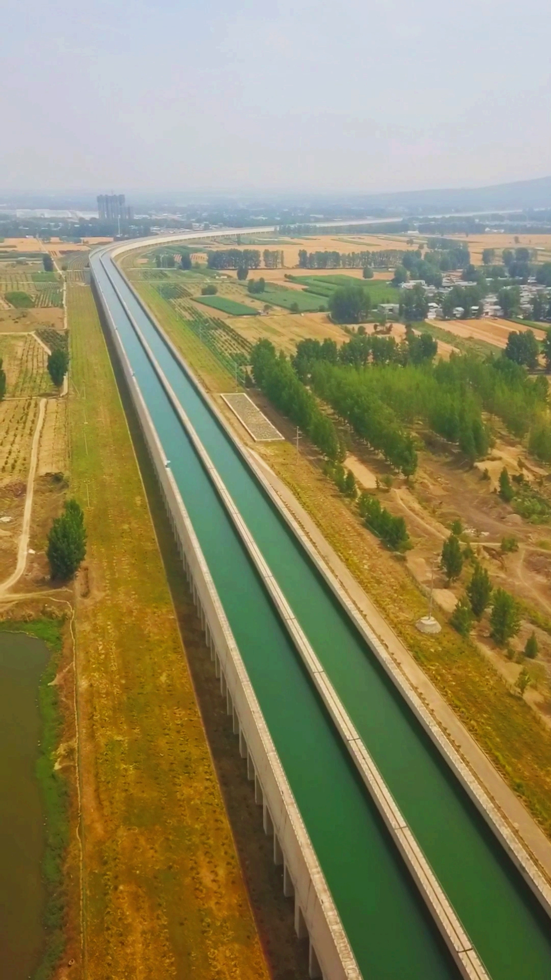 壮观的南水北调,沙河渡槽,世界最牛的渡槽