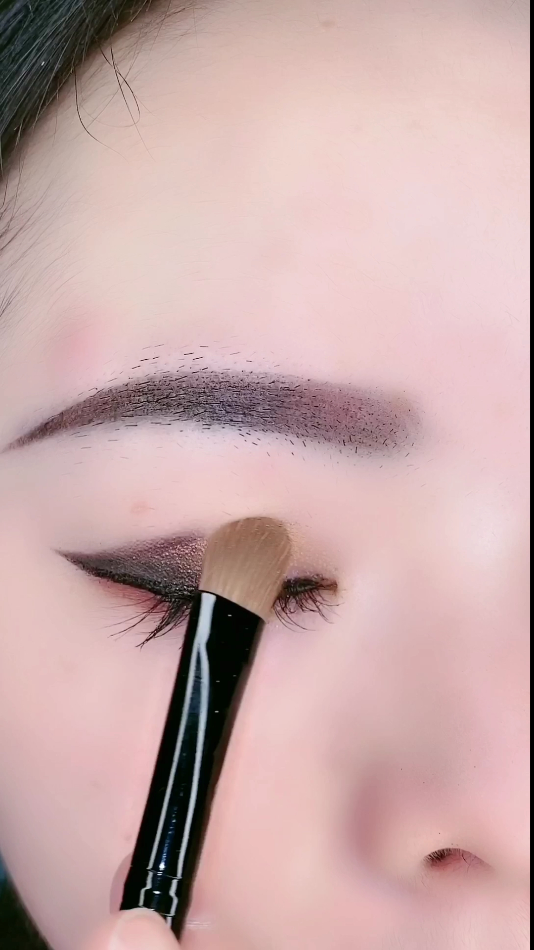 化妆眼妆教程#小眼睛画成大眼睛