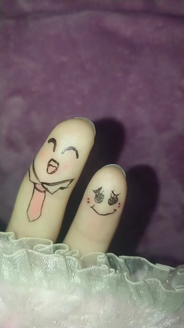 可爱手指画.
