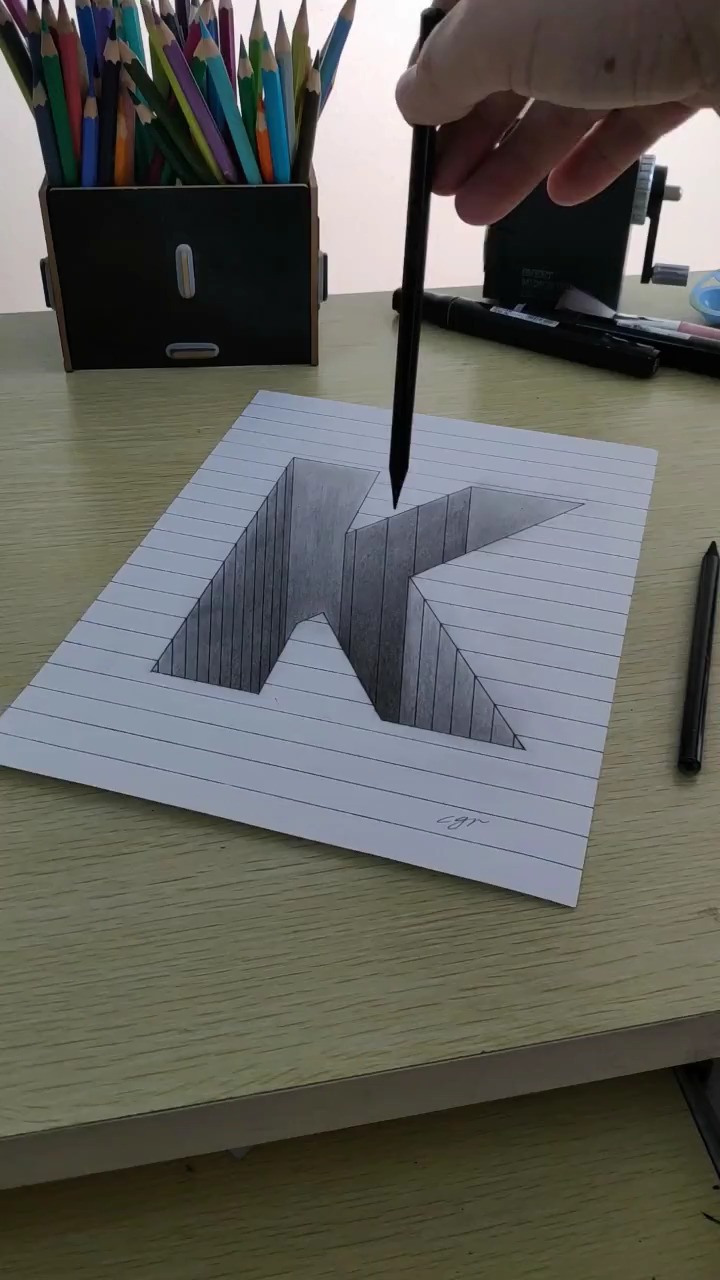 轻知计划#平面纸上的3d立体画