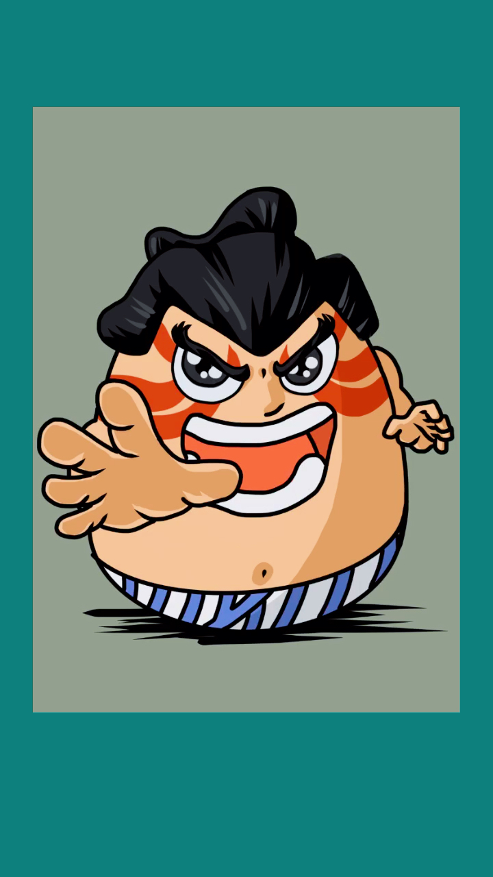 画画原来如此简单#街头霸王相扑手本田来了