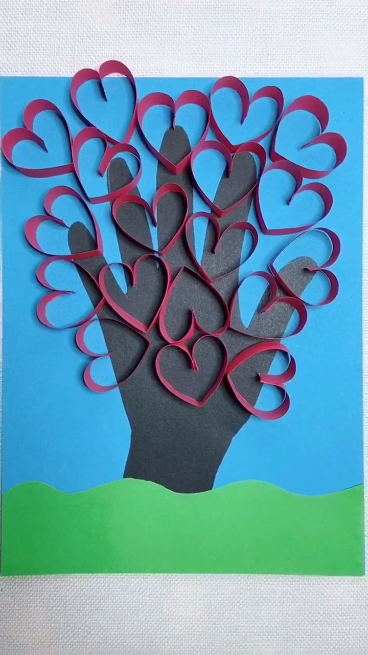 手工爱心树