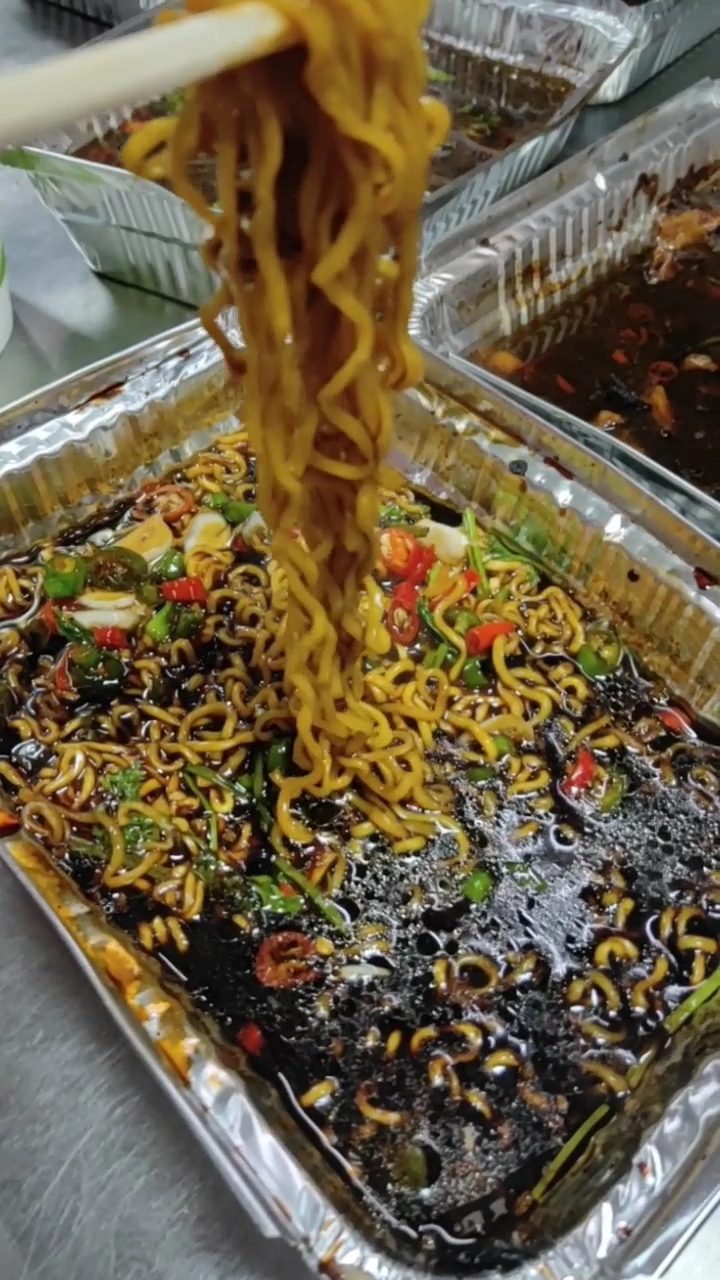 锡纸方便面#小吃