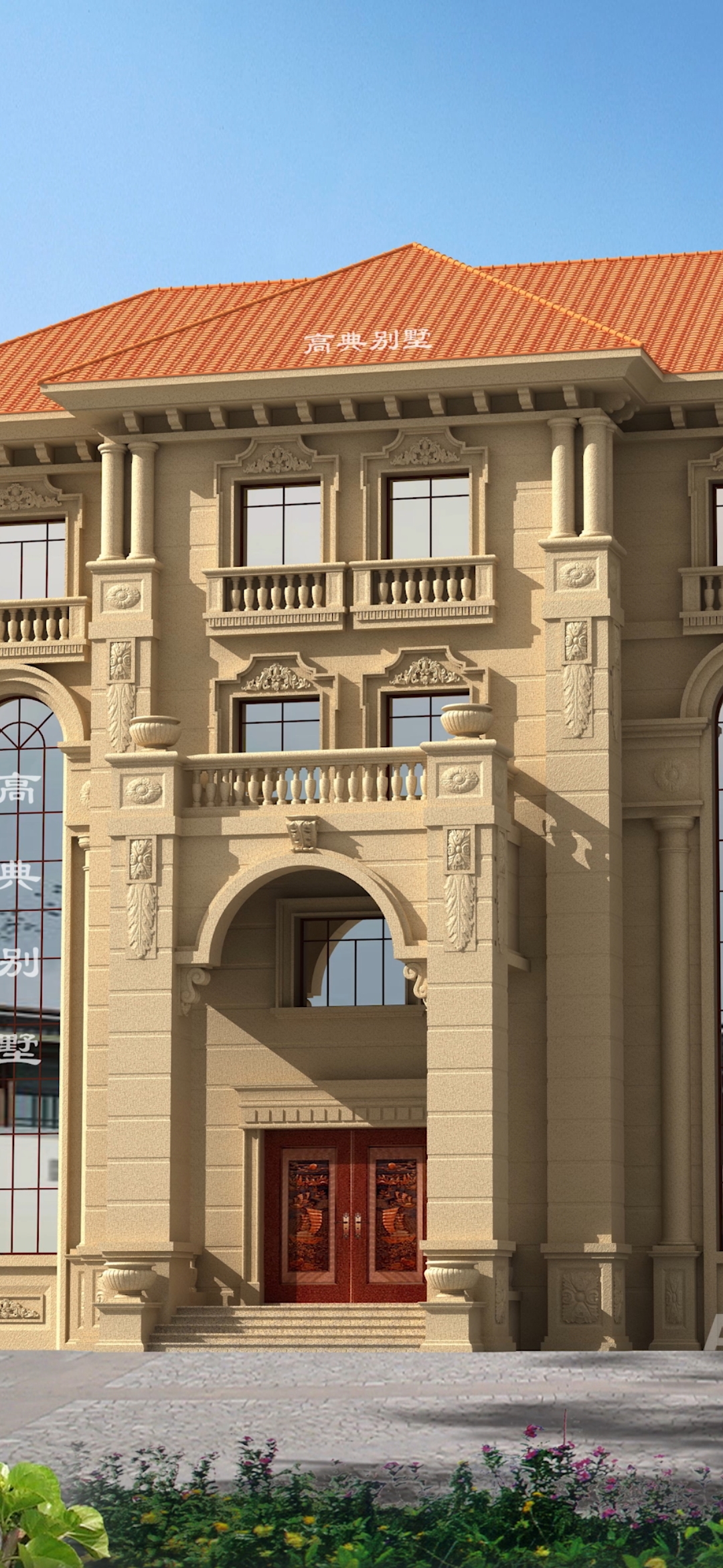 豪华法式石材别墅,地大钱多的朋友看过来