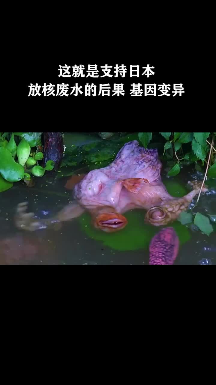 这就是你们支持小日本,放核废水的后果,基因全部变异