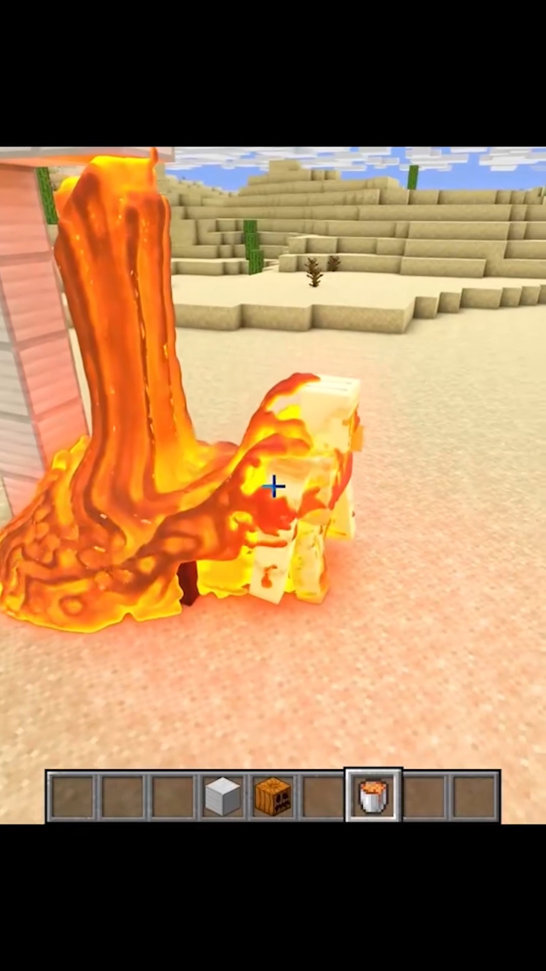 我的世界#铁傀儡从岩浆里走出来的样子帅炸了!