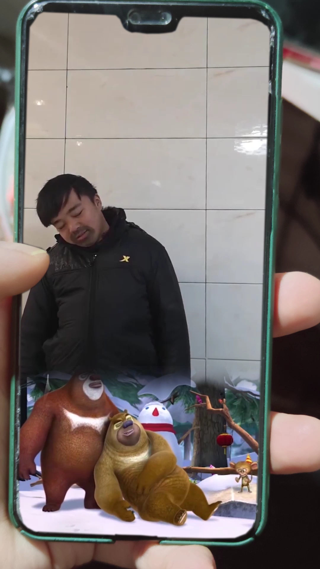 真人版光头强,太好笑了