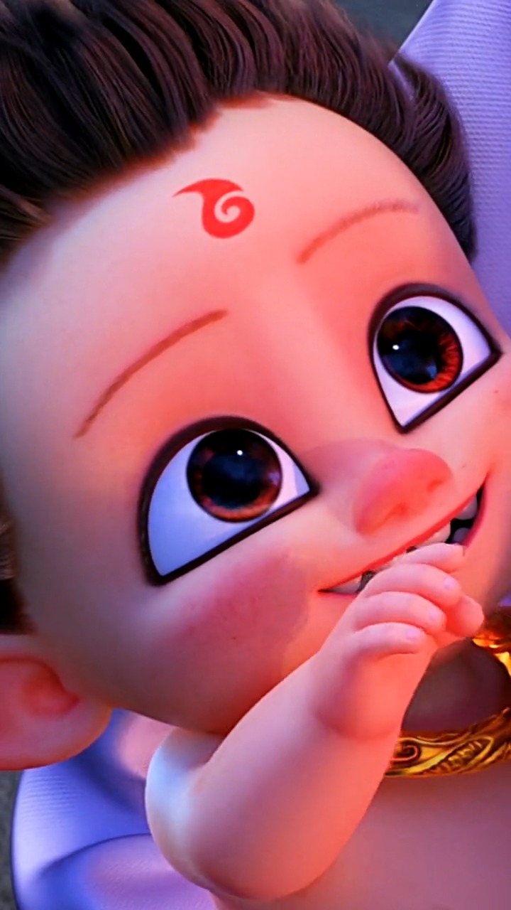 高清60帧,哪吒变身时刻来咯,燃到飞起