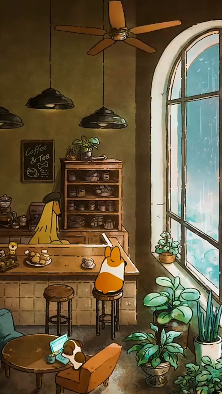 动漫治愈你#惬意的周末慵懒的午后"