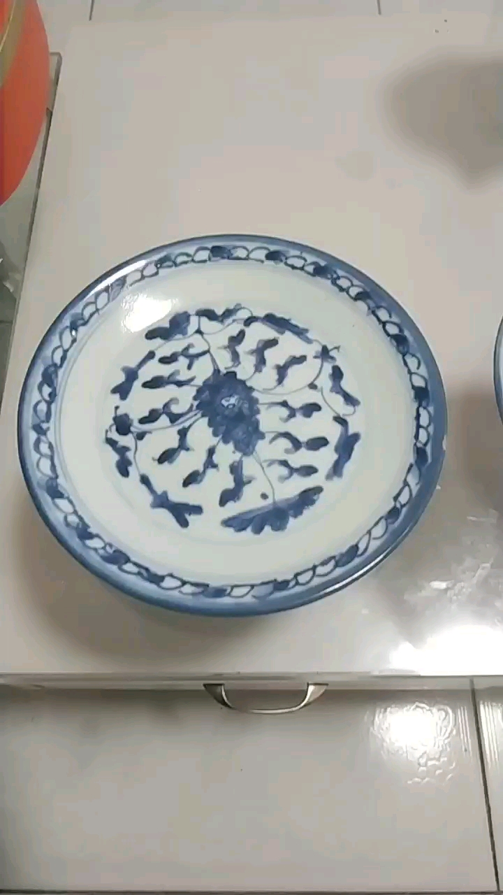 祖传明代民窑青花瓷盘