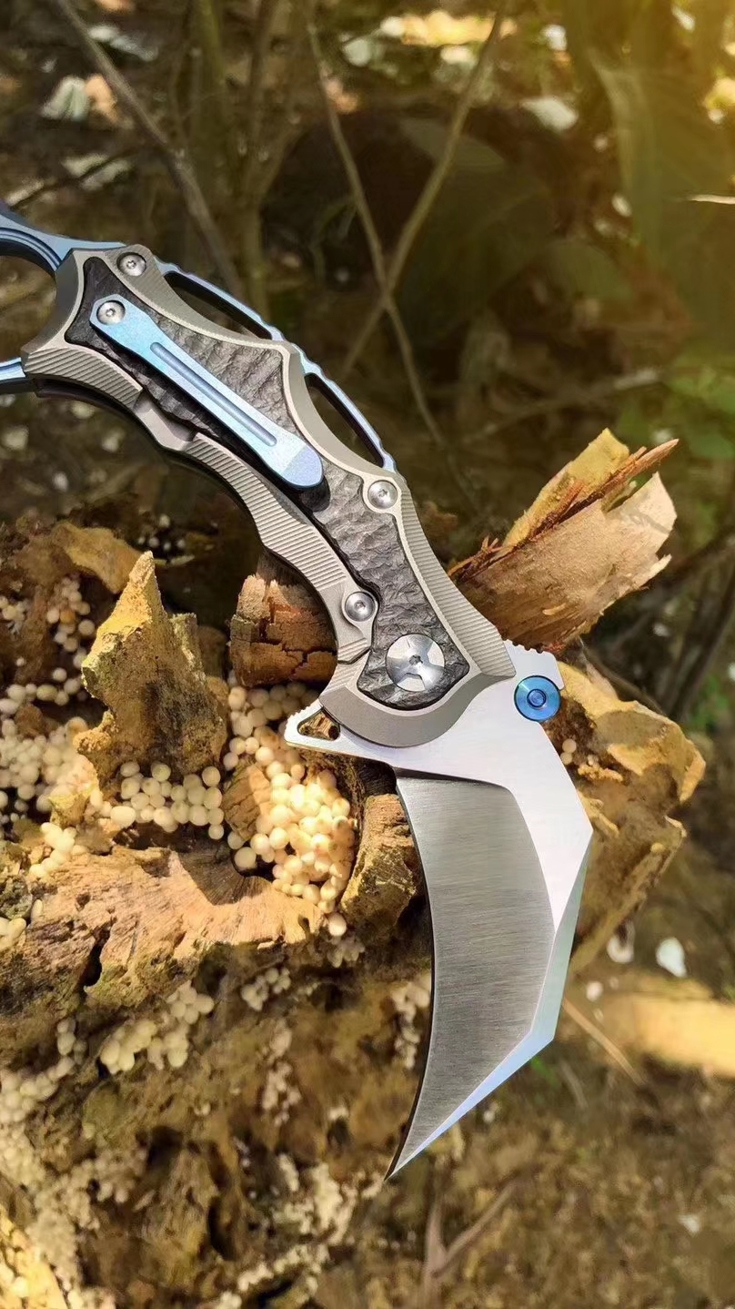 快开爪刀龙牙环首轴承侧跳小弯刀