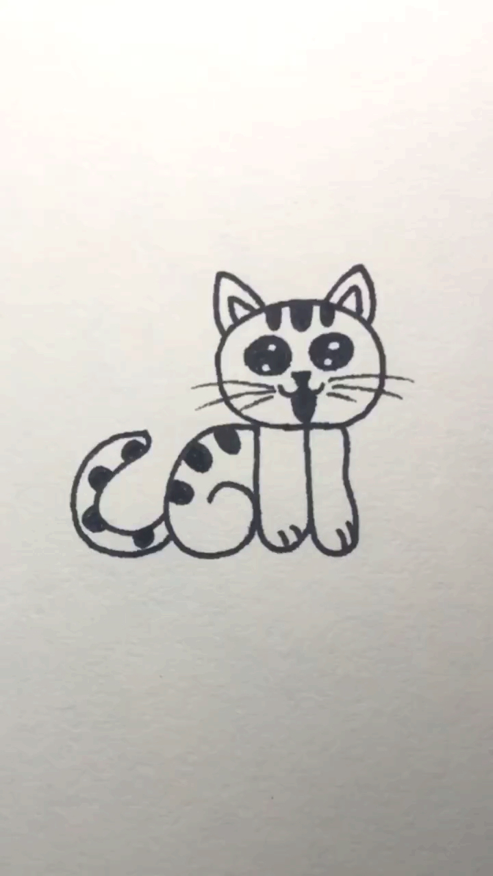 音为有你#用英文cat画猫咪,超级无敌好学