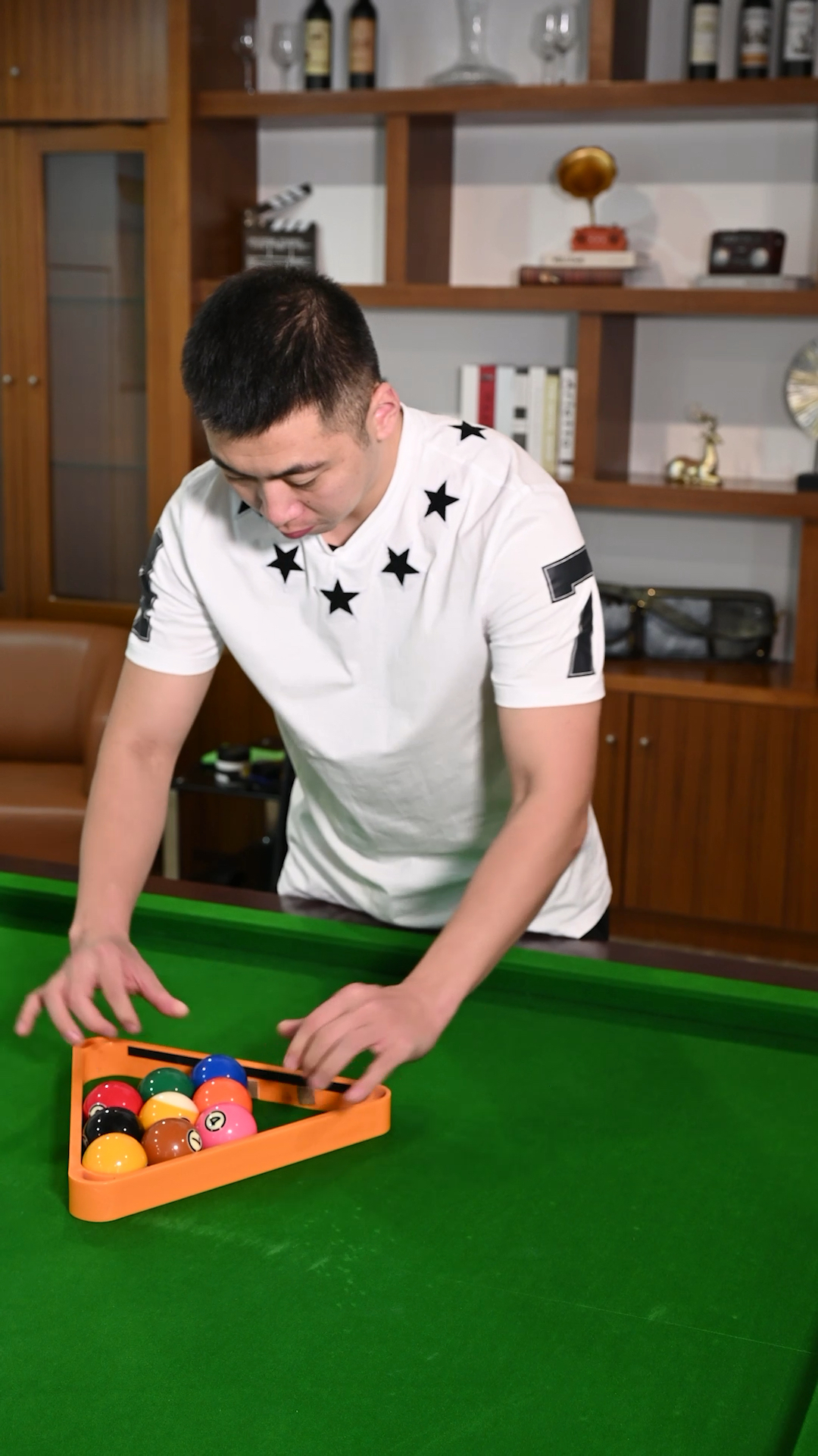 全民杆法秀#摆球~九球