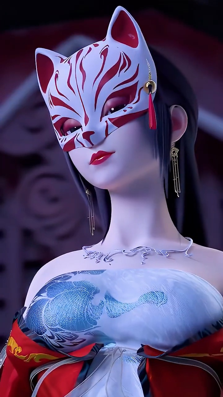 狐妖终于摘面具啦!#高清动态壁纸 #国漫女神 #动漫高清满屏-度小视