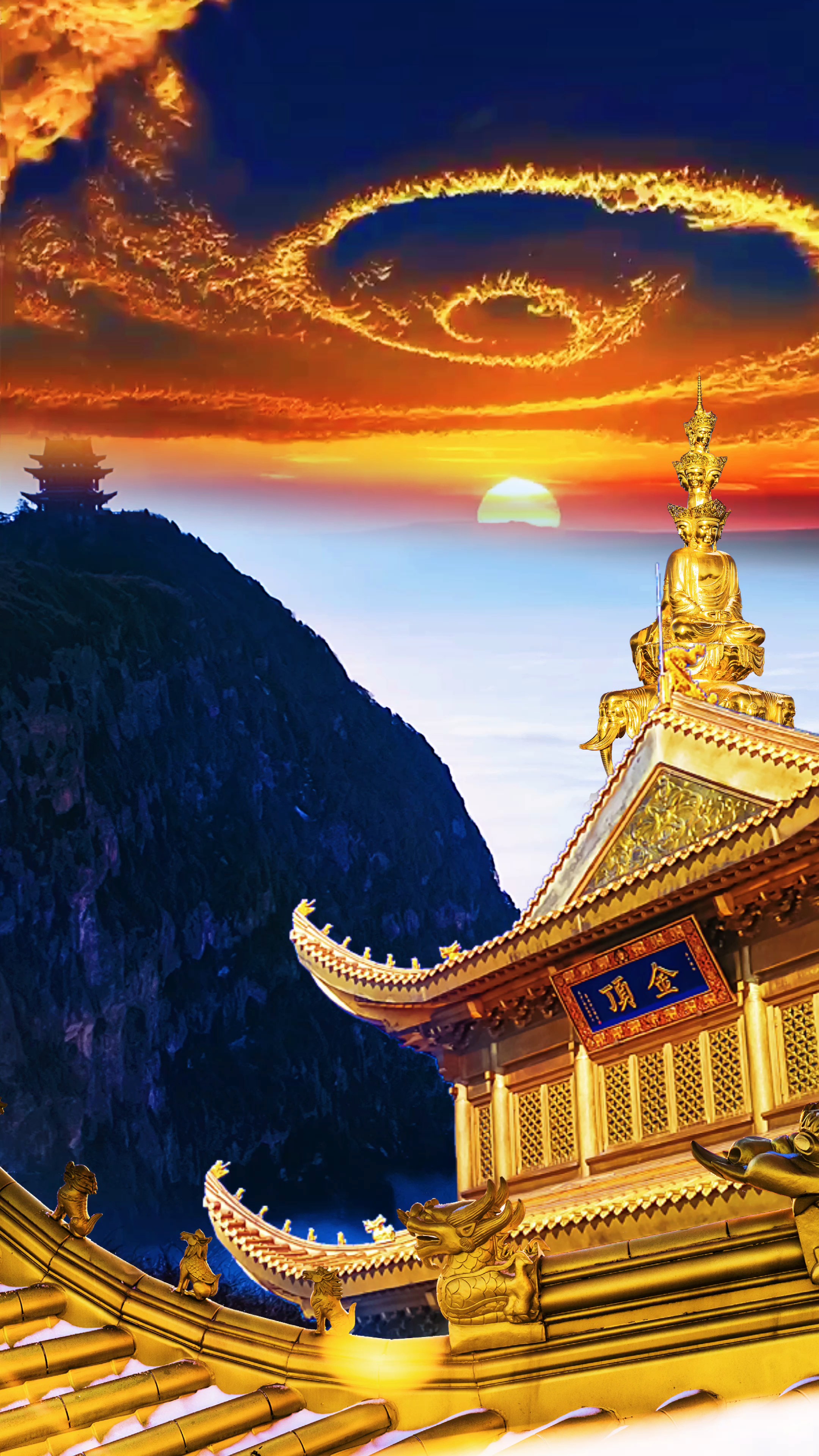 最美的风景#峨眉山金顶的云海太美了