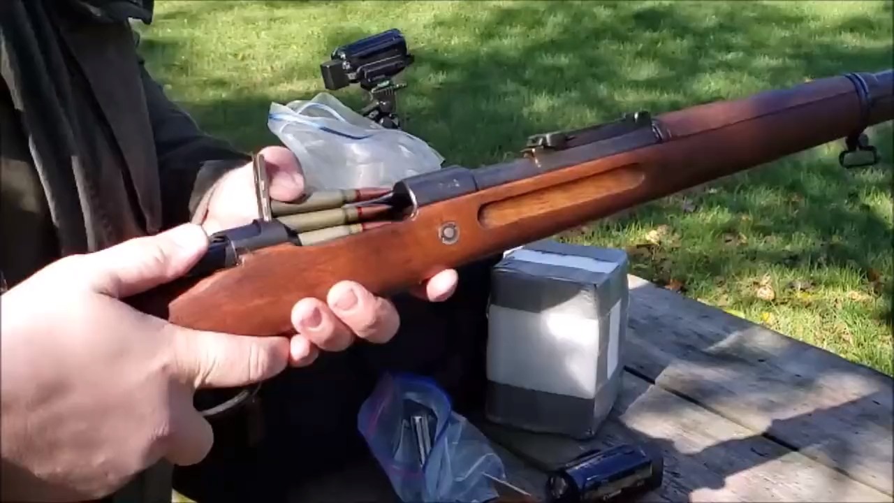 手动拉栓,弹夹供弹5发,毛瑟gew.98式步枪,靶场实弹射击测试