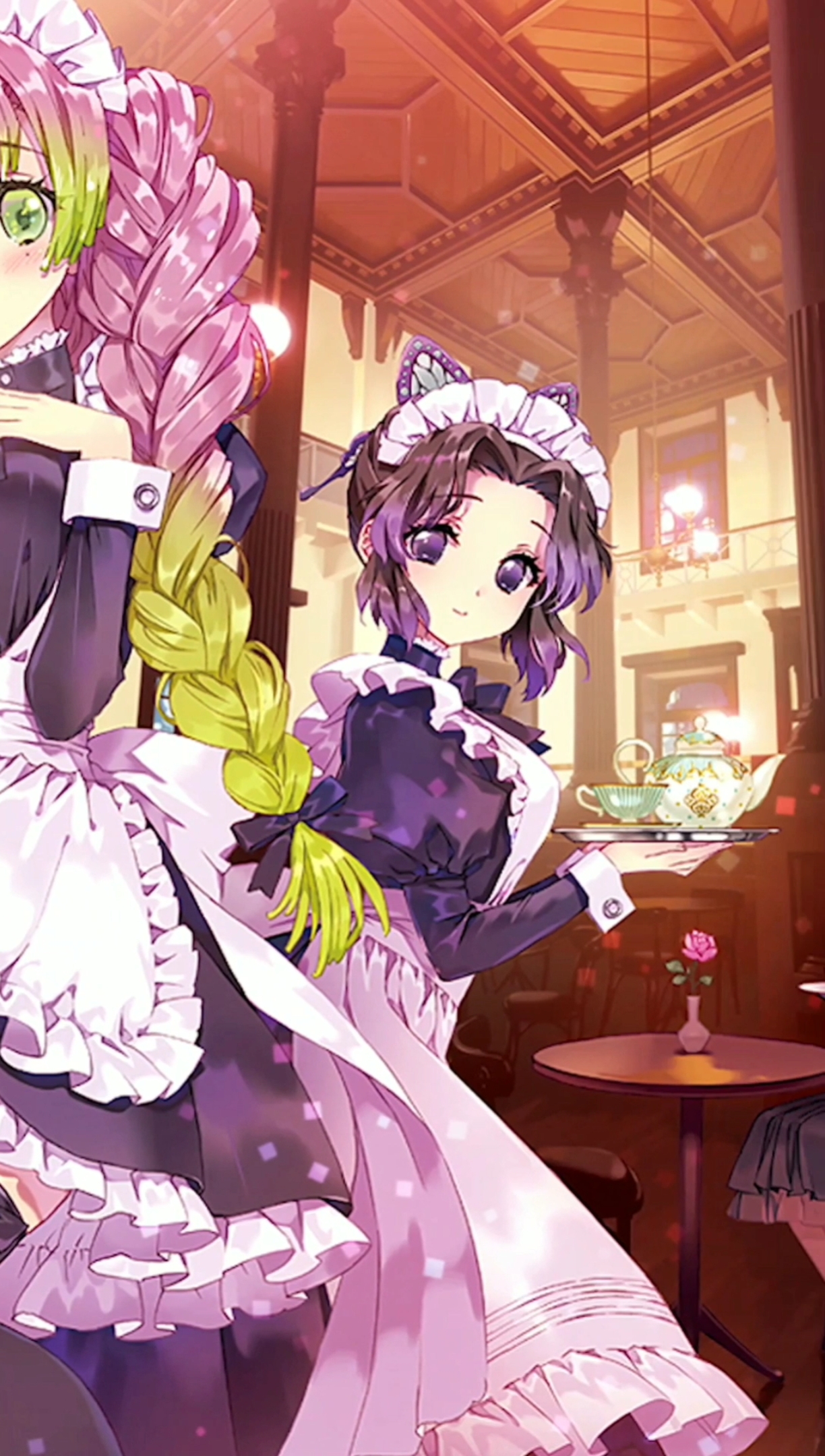 动漫#动漫壁纸:执事与女仆cosplay,最瞩目是女装无惨,只你因太美