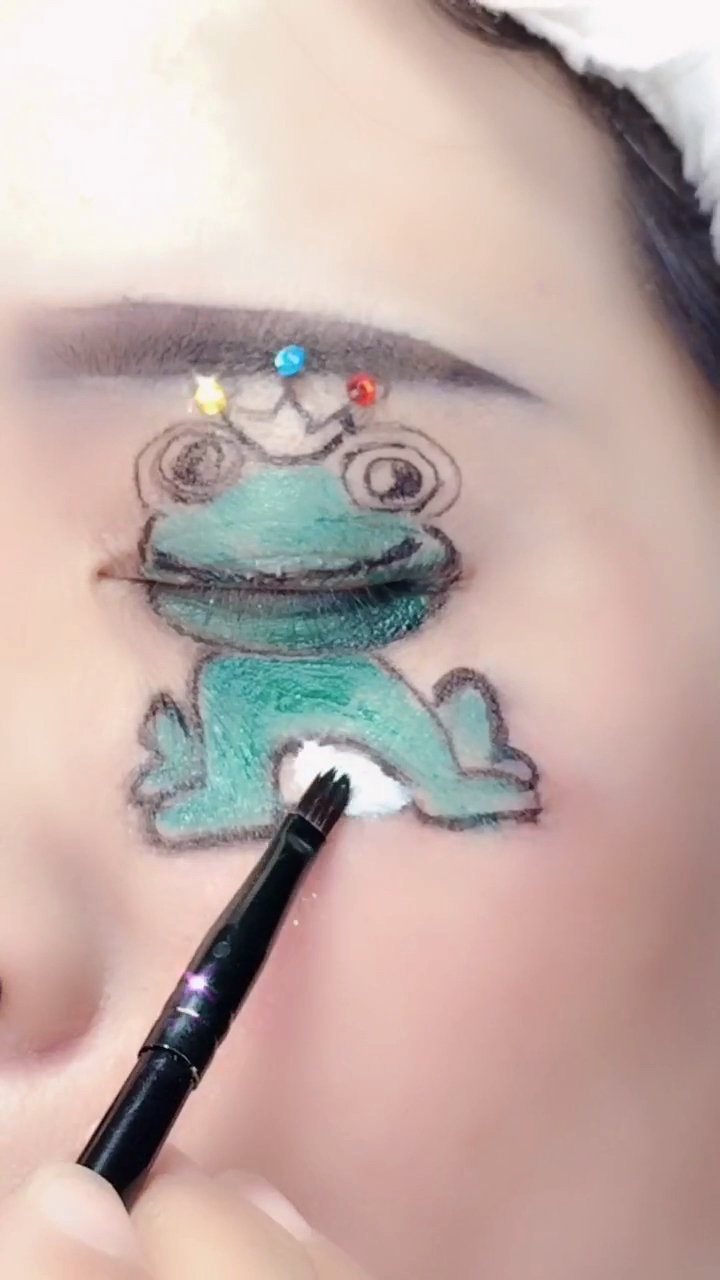 你工作的样子真美#青蛙王子眼妆