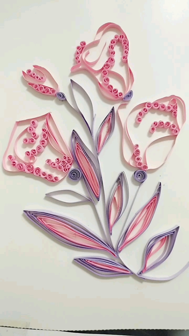 衍纸作品～～百合花