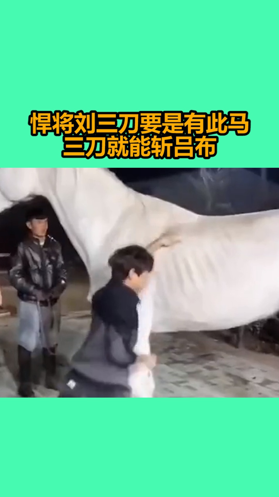 我要上热门#悍将刘三刀要是有此马三刀就能斩吕布