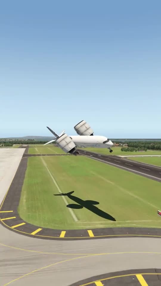 垂直起降型客机降落失败模拟