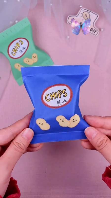 自制表白薯片,手工迷你零食-全民小视频