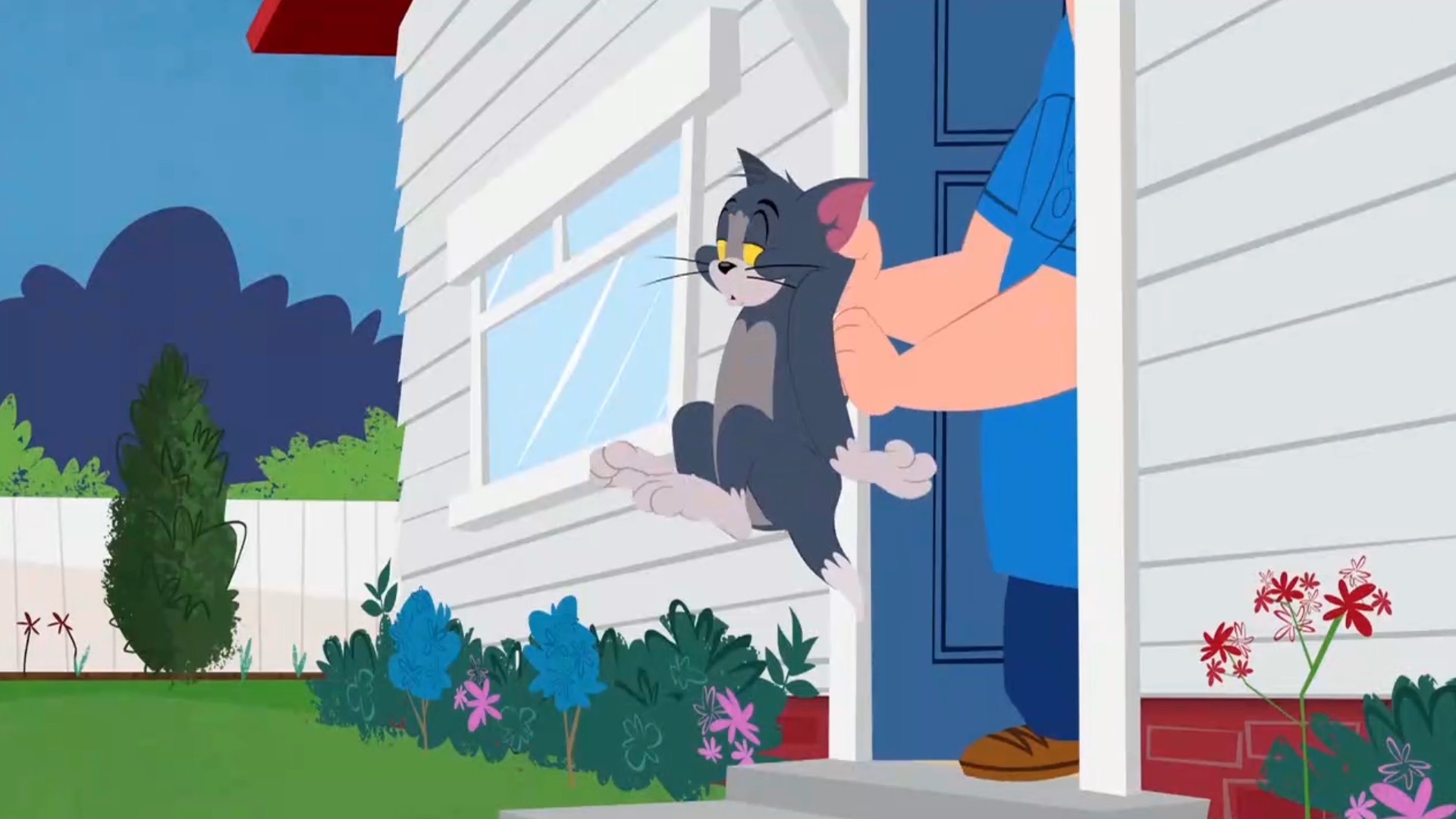 猫和老鼠#爆笑配音:汤姆被主人赶出门外 狗大哥看见了 让汤姆帮它修