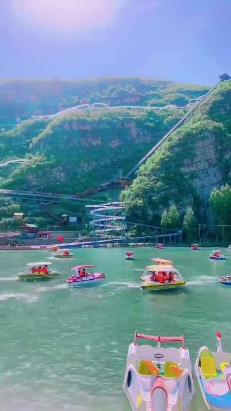 野三坡360°玻璃观景台华北地区最高,最长,速度与激情并存的高山漂流