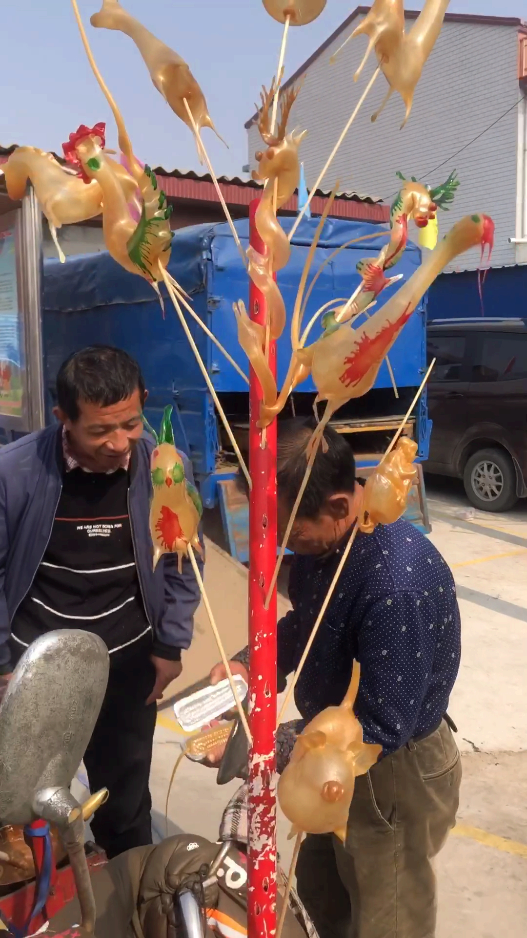 吹糖人#玉米模具吹糖人