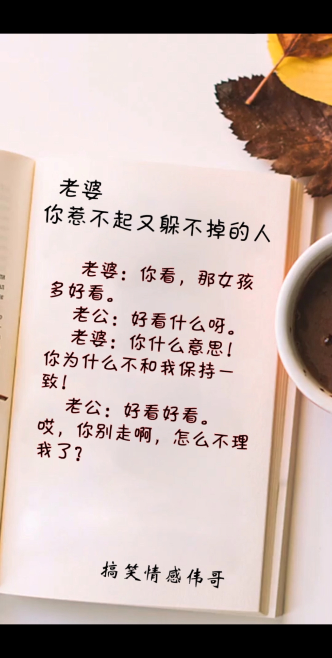 搞笑段子剧#老婆是你这一生惹不起又躲不掉的人.