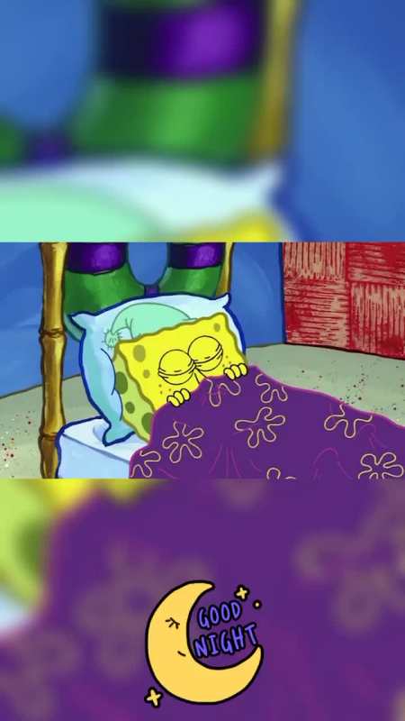 宝贝们要乖乖早早睡觉噢#海绵宝宝#派大星
