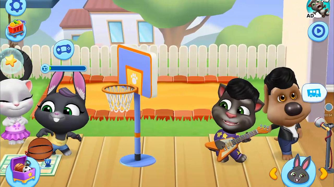 汤姆猫和他的朋友们:小伙伴一起玩音乐,打篮球,弹吉他,聚餐